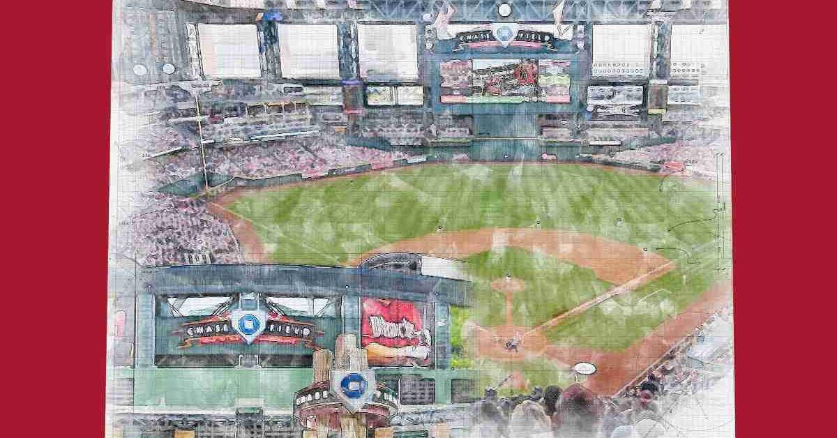 Chase Field Print - Arizona Diamondbacks Baseball Stadium Art