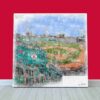Fenway Park Print, Artist Drawn Baseball Stadium, Boston Red Sox Baseball