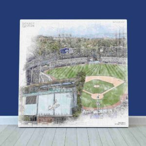 Dodger Stadium Print, Los Angeles Dodgers Wall Art, Baseball Stadium Art