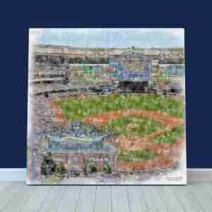 American Family Field Print, Milwaukee Brewers Wall Art, Baseball Stadium Art