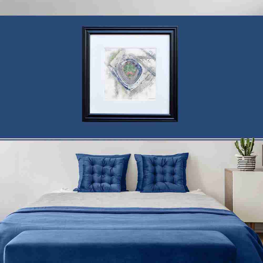 print-mlb-nyy-aerial Yankee Stadium Overhead Aerial View