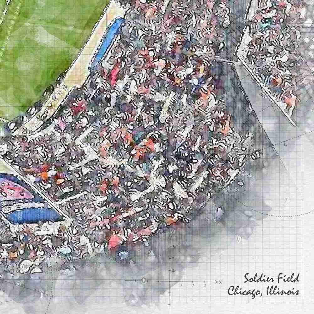 close-nfl-chi-03 Soldier Field, Chicago Bears Football