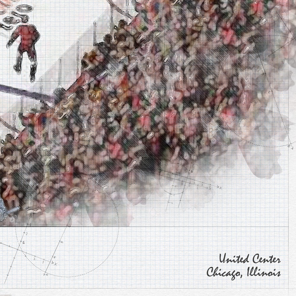 close-nhl-chi-03 United Center, Chicago, Illinois, Chicago Blackhawks Hockey
