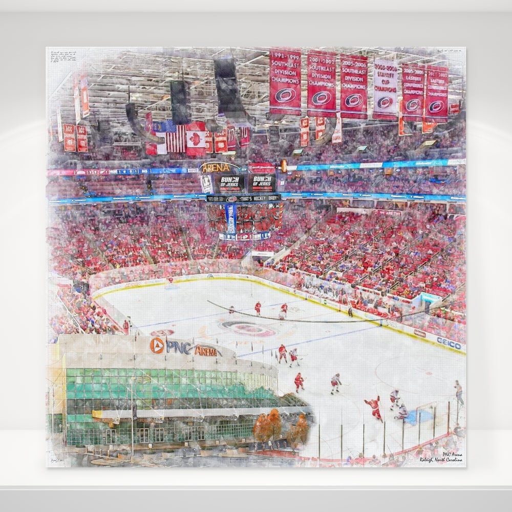 Timeline of PNC Arena in Raleigh NC, home of Carolina Hurricanes