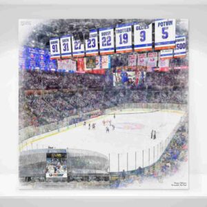 Nassau Veterans Memorial Coliseum Print, New York Islanders Wall Art, Hockey Arena Art