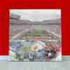 Ohio Stadium Print, Artist Drawn College Football Stadium, Ohio State Buckeyes College Football