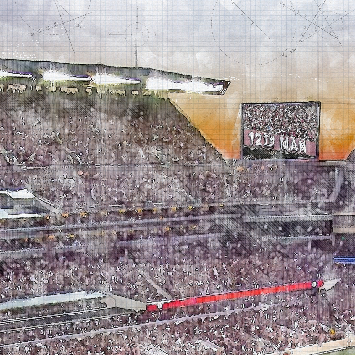 close-ncaa-texas-am-02 Kyle Field, College Station, Texas, Texas A&M Aggies College Football
