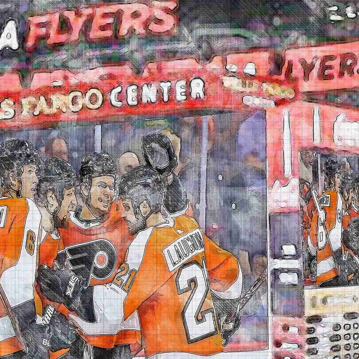 close-nhl-phi-02 Wells Fargo Center, Philadelphia, Pennsylvania, Philadelphia Flyers Hockey