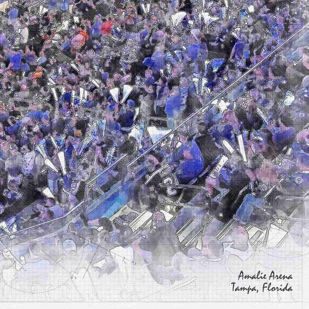 close-nhl-tb-03 Amalie Arena, Tampa, Florida, Tampa Bay Lightning Hockey