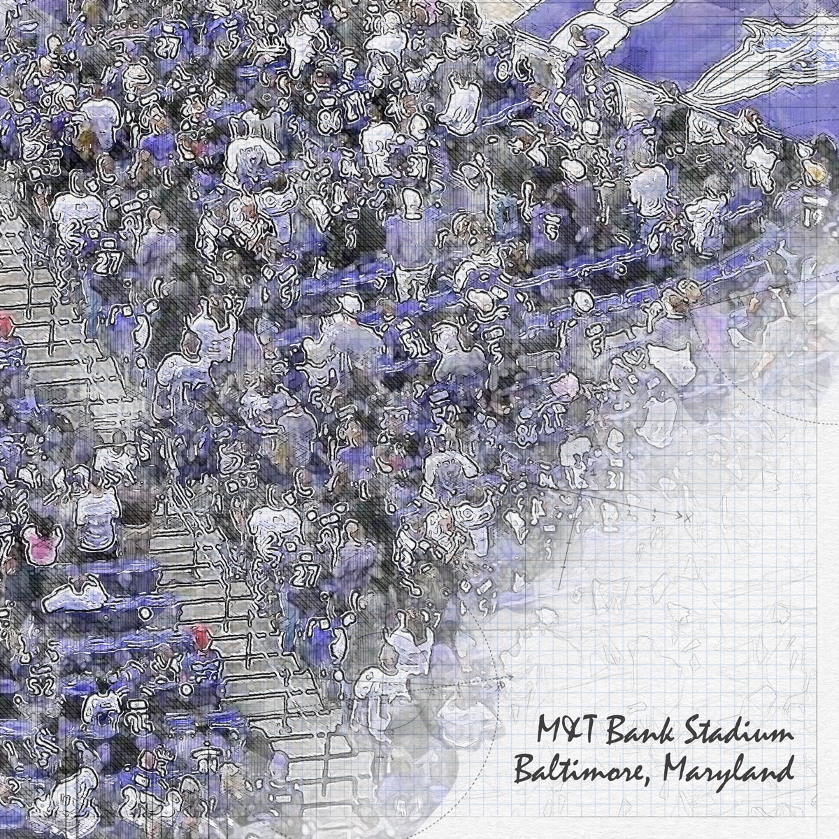 close-nfl-bal-03 M&T Bank Stadium, Baltimore, Maryland, Baltimore Ravens Football