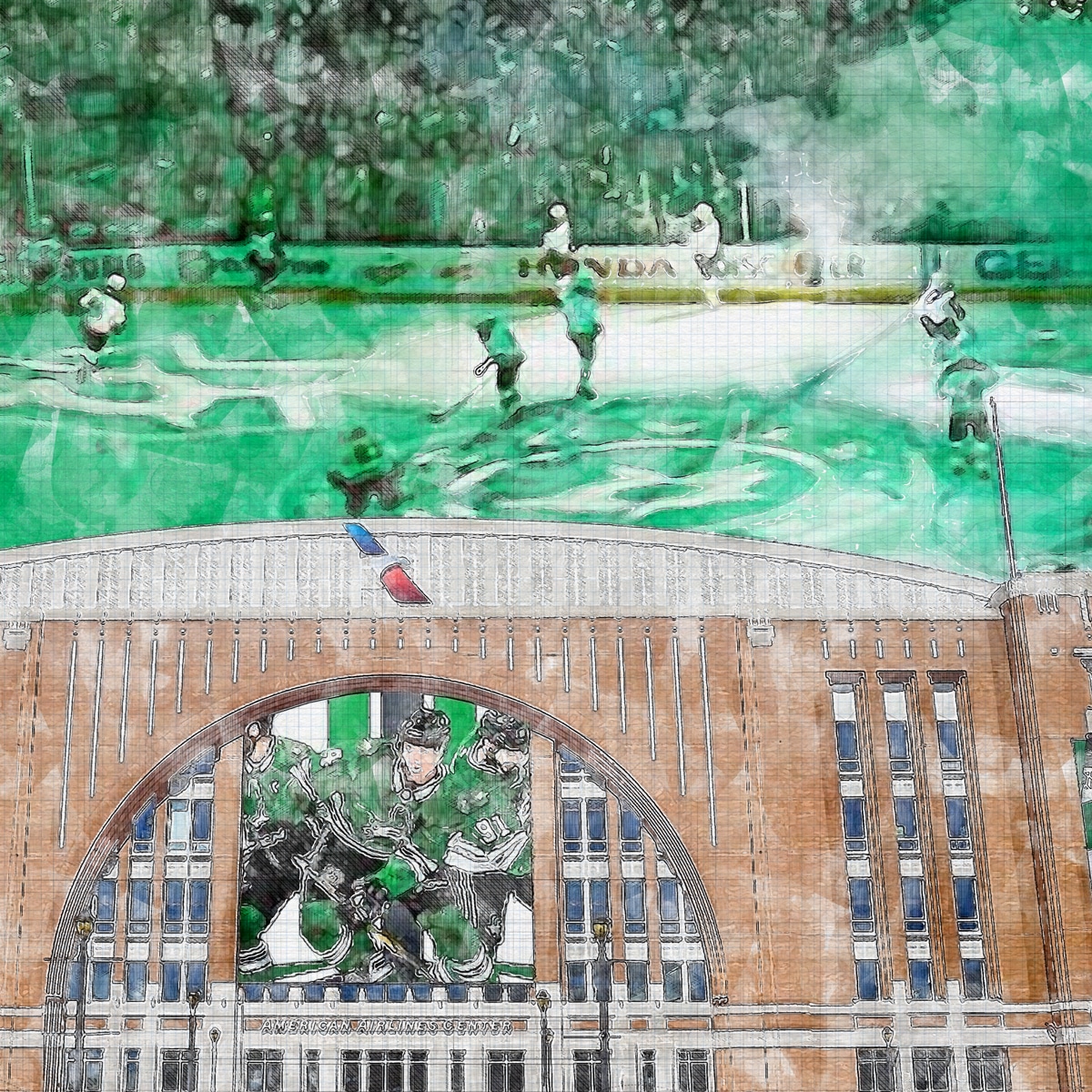 close-nhl-dal-01 American Airlines Center, Dallas, Texas, Dallas Stars Hockey