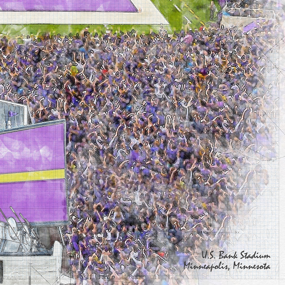 close-nfl-min-03 U.S. Bank Stadium, Minneapolis, Minnesota, Minnesota Vikings Football