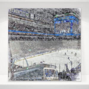 Enterprise Center Print, Artist Drawn Hockey Arena, St. Louis Blues Hockey