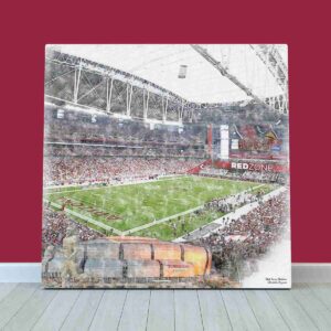 State Farm Stadium Print, Arizona Cardinals Wall Art, Football Stadium Art