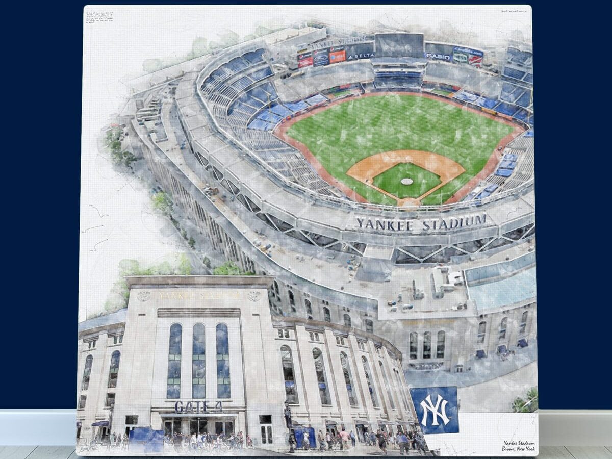 Yankee Stadium Print - New York Yankees Baseball Stadium Art