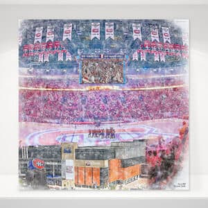 Centre Bell, Artist Drawn Hockey Arena, Montreal Canadiens Hockey