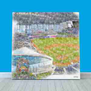 loanDepot park Print, Miami Marlins Wall Art, Baseball Stadium Art