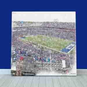 Highmark Stadium Print, Buffalo Bills Wall Art, Football Stadium Art