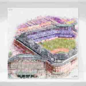 Ebbets Field Print, Brooklyn Dodgers Wall Art, Historic Baseball Stadium Art