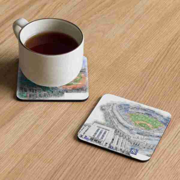 High Gloss Coated, Corked-Back Drink Coasters