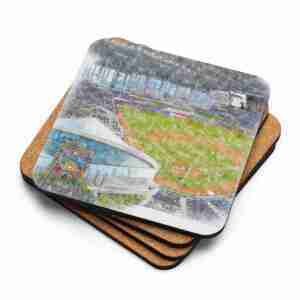 loanDepot park Coaster, Miami Marlins Baseball, Cork-Backed Drink Coaster