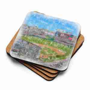 Nationals Park Coaster, Washington Nationals Baseball, Cork-Backed Drink Coaster
