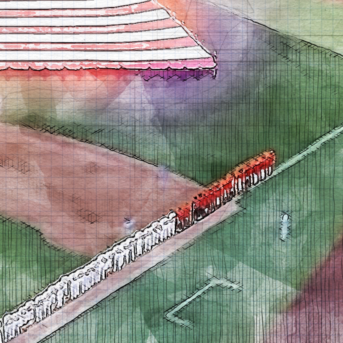 close-mlb-tex-fireworks-04 2024 Limited Edition Fireworks Series, Globe Life Field Print, Texas Rangers Baseball