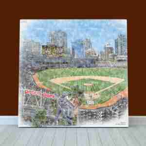 Petco Park Print, San Diego Padres Wall Art, Baseball Stadium Art