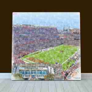 Huntington Bank Field Print, Cleveland Browns Wall Art, Football Stadium Art