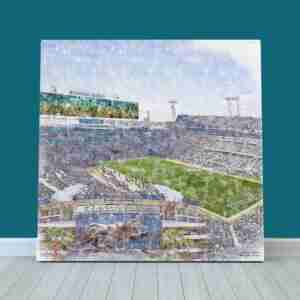 EverBank Stadium Print, Jacksonville Jaguars Wall Art, Football Stadium Art