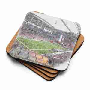State Farm Stadium Coaster, Arizona Cardinals Football, Cork-Backed Drink Coaster