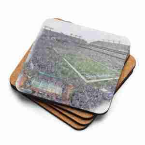 M&T Bank Stadium Coaster, Baltimore Ravens Football, Cork-Backed Drink Coaster
