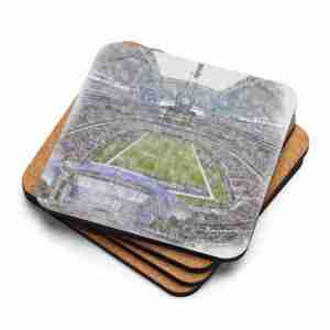 AT&T Stadium Coaster, Dallas Cowboys Football, Cork-Backed Drink Coaster