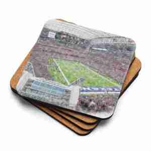 NRG Stadium Coaster, Houston Texans Football, Cork-Backed Drink Coaster