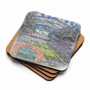 Lucas Oil Stadium Coaster, Indianapolis Colts Football, Cork-Backed Drink Coaster
