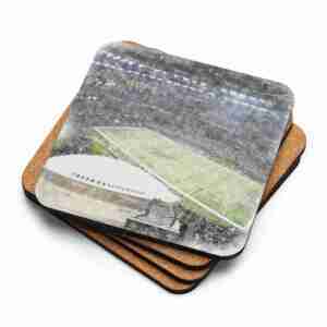Caesars Superdome Coaster, New Orleans Saints Football, Cork-Backed Drink Coaster