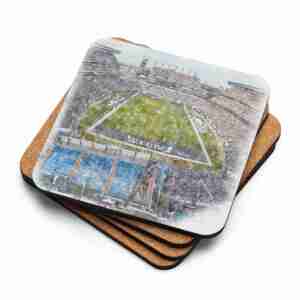 Lincoln Financial Field Coaster, Philadelphia Eagles Football, Cork-Backed Drink Coaster