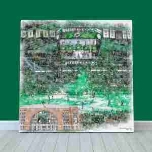 American Airlines Center Print, Dallas Stars Wall Art, Hockey Arena Art