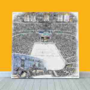 PPG Paints Arena Print, Pittsburgh Penguins Wall Art, Hockey Arena Art