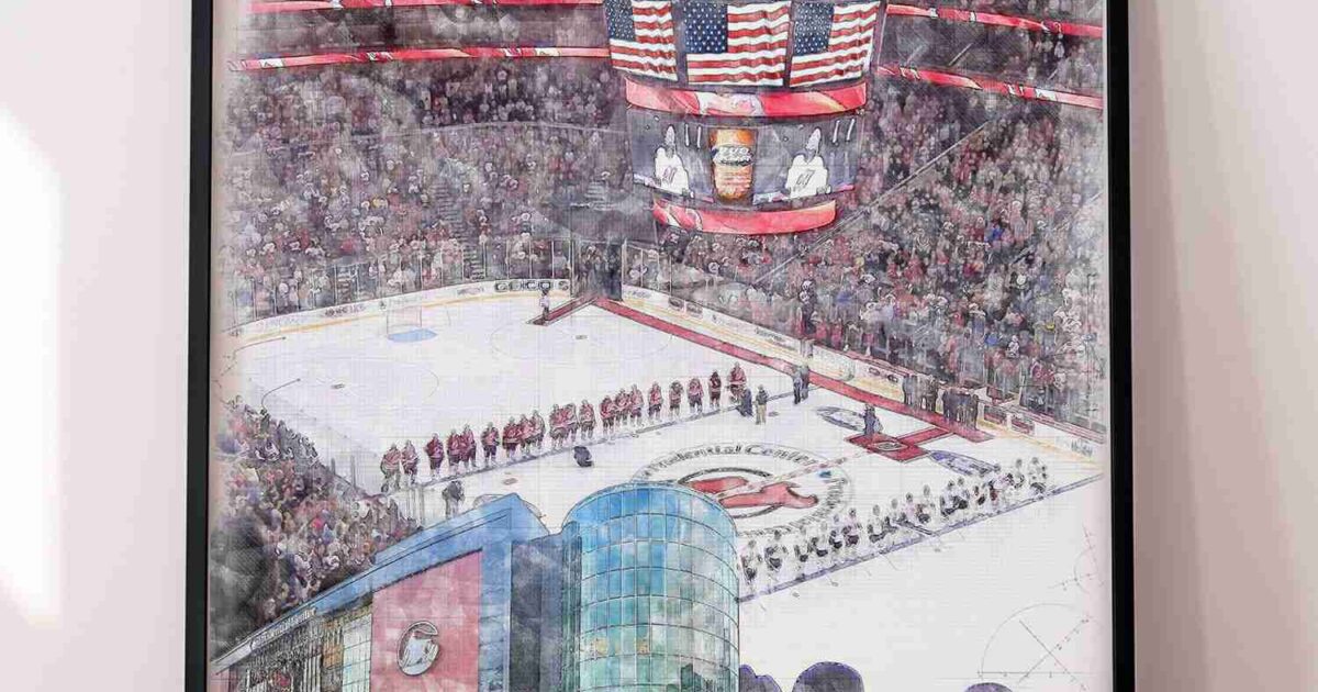 Prudential Center Print, New Jersey Devils Wall Art