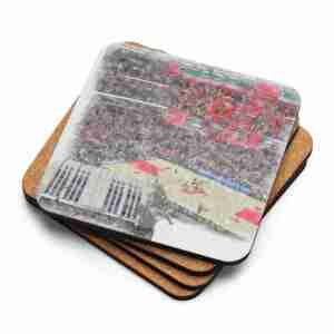 United Center Coaster, Chicago Bulls Basketball, Cork-Backed Drink Coaster