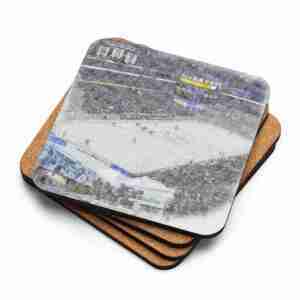 KeyBank Center Coaster, Buffalo Sabres Hockey, Cork-Backed Drink Coaster