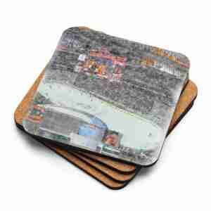 Wells Fargo Center Coaster, Philadelphia Flyers Hockey, Cork-Backed Drink Coaster