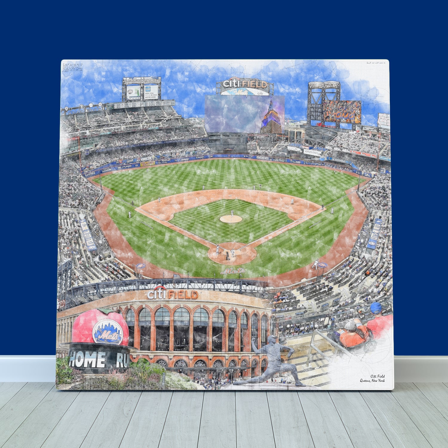 futura作品　　ny mets 額装 futura作品 ny mets 額装