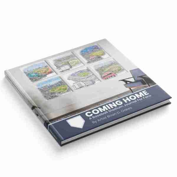 COMING HOME : A Baseball Stadium Journal For Fans - 66 Page, 11" x 11" Hardcover Book